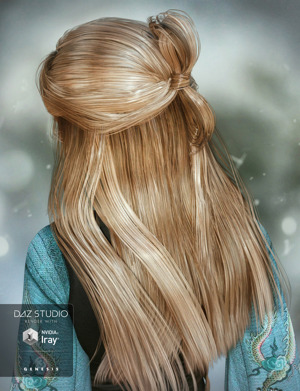 Ohara Hair for Genesis 3 Female(s) by: goldtassel, 3D Models by Daz 3D