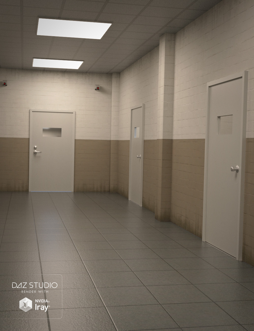 Confinement Corridor by: , 3D Models by Daz 3D