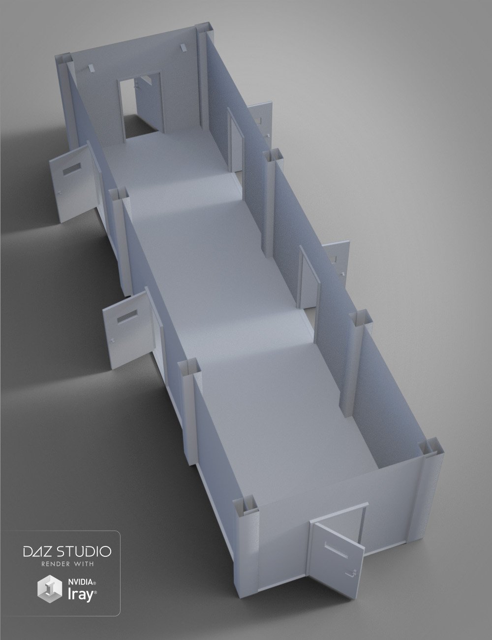 Confinement Corridor Confinement Corridor by: , 3D Models by Daz 3D