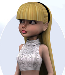 K2 Mix-n-Match: Alice Hair by: Lady LittlefoxRuntimeDNA, 3D Models by Daz 3D