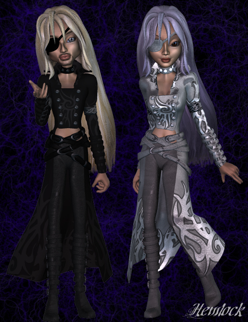 Krystal Clothing Pack 5 - Hemlock | Daz 3D