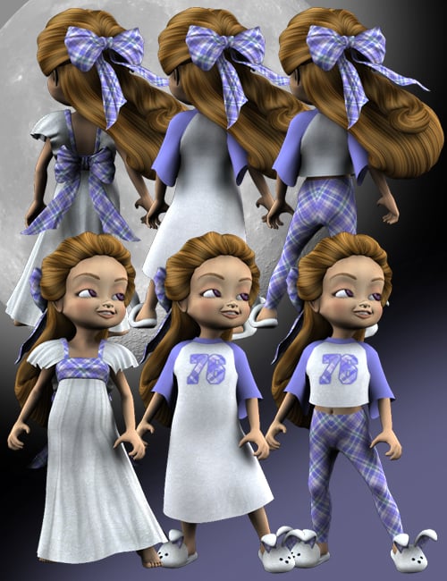 Kiki Clothing Pack 2 - Sweet Dreams by: Lady LittlefoxRuntimeDNA, 3D Models by Daz 3D