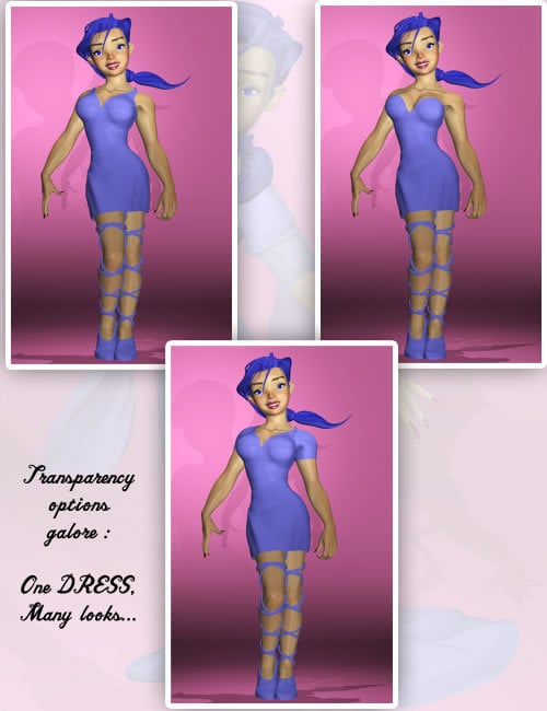 The Dress for the Girl by: Lourdes, 3D Models by Daz 3D