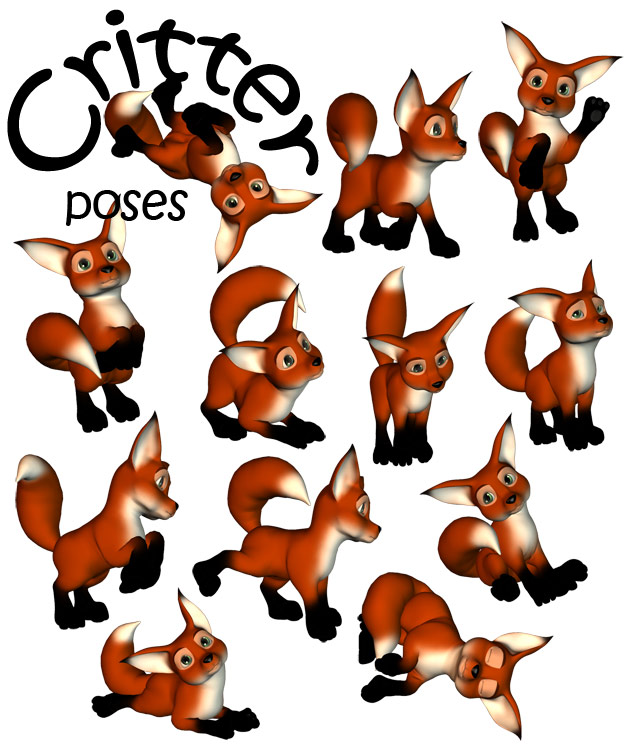 Critter Poses for Sir Guy by: Capsces Digital InkRuntimeDNA, 3D Models by Daz 3D