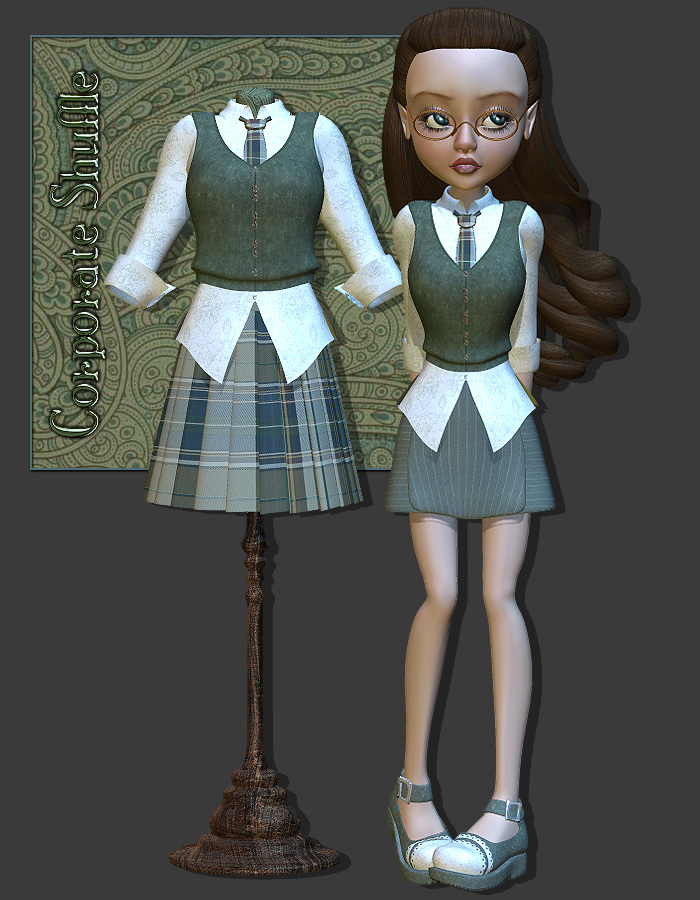 Corporate Shuffle 2 for K2/Krystal Mix-n-Match by: Anna BenjaminRuntimeDNA, 3D Models by Daz 3D