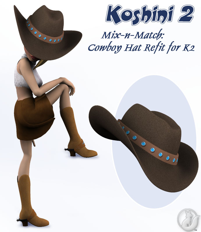 Leather Cowboy Hat - Free Daz Content by zombietaggerung