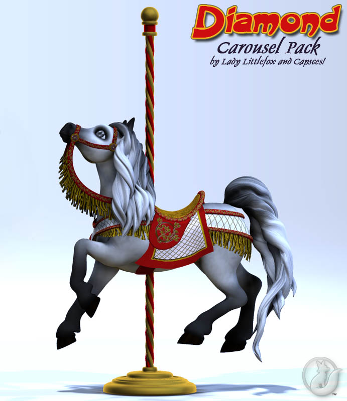 Diamond Carousel Pack by: Lady LittlefoxCapsces Digital InkRuntimeDNA, 3D Models by Daz 3D