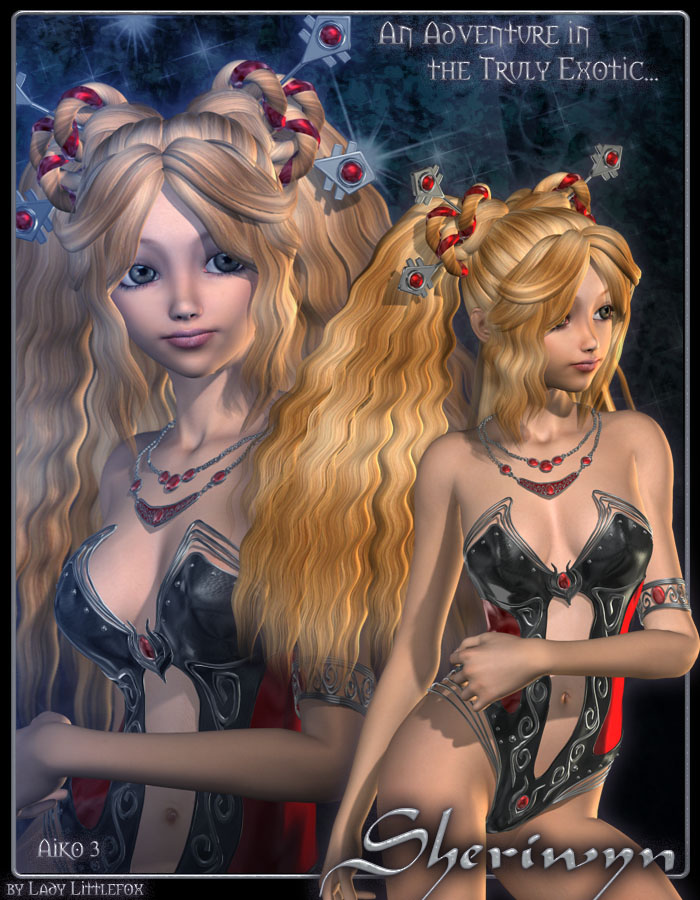 Sheriwyn Hair by: Lady LittlefoxRuntimeDNA, 3D Models by Daz 3D