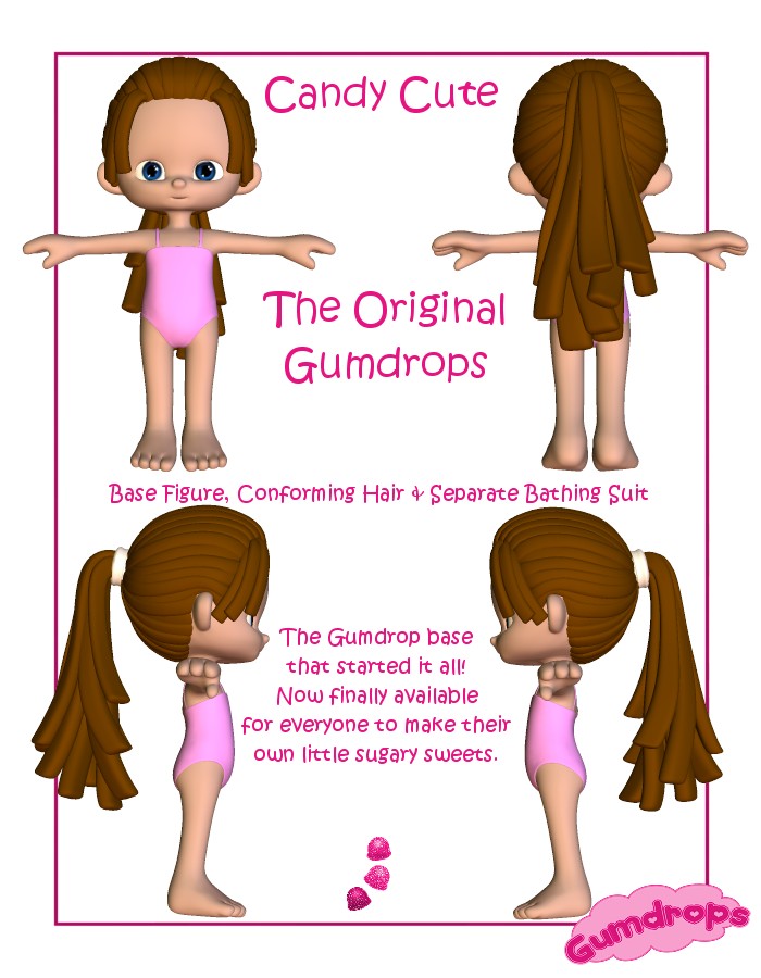 Gumdrops: Candy the Base by: Lady LittlefoxRuntimeDNA, 3D Models by Daz 3D