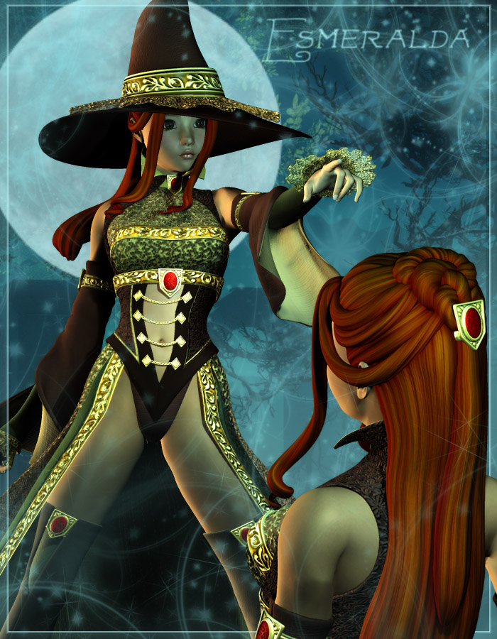 Esmeralda for A3 Esmeralda for A3 by: Lady LittlefoxCapsces Digital InkRuntimeDNA, 3D Models by Daz 3D