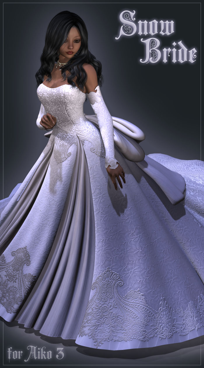 Snow Bride for A3 by: Lady LittlefoxRuntimeDNA, 3D Models by Daz 3D