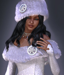 Snow Bride for V4 by: Lady LittlefoxRuntimeDNA, 3D Models by Daz 3D