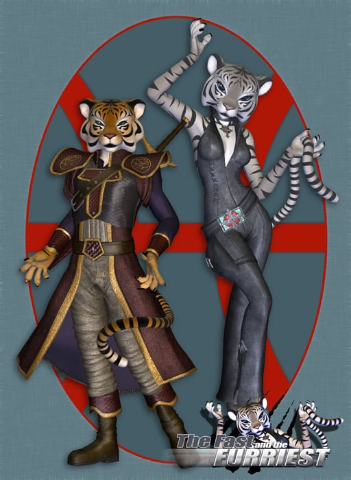 Furries' Furs - Tigers by: Lady LittlefoxCapsces Digital InkRuntimeDNA, 3D Models by Daz 3D