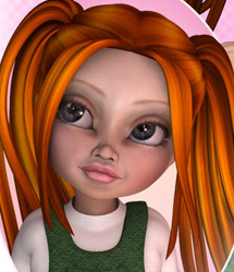 Kawaii! - Ashley Hair for Kiki | Daz 3D