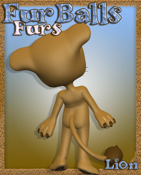 Furballs' Furs - Lion by: Capsces Digital InkRuntimeDNA, 3D Models by Daz 3D