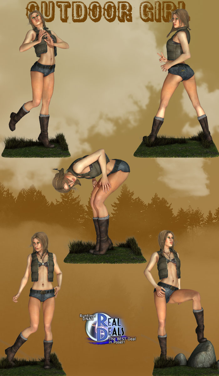 Outdoor Girl by: EnsaryRuntimeDNA, 3D Models by Daz 3D