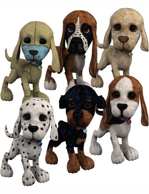 SS Toonimal Puppy Mappak by: , 3D Models by Daz 3D