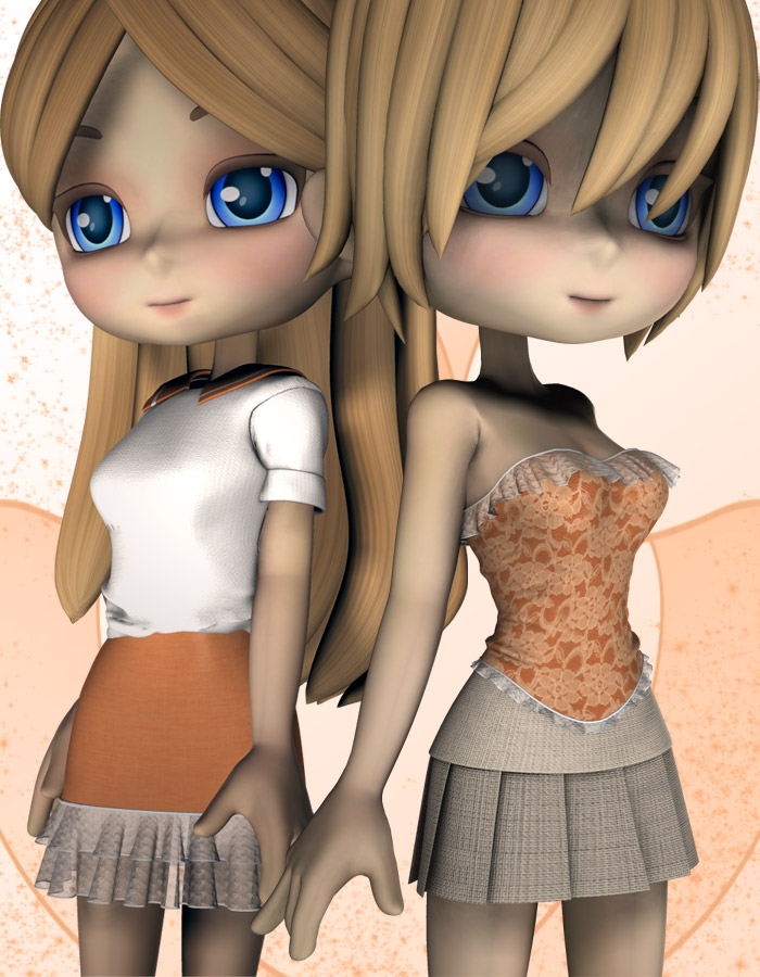 Lilac Skirt for Cookie by: EvilinnocenceRuntimeDNA, 3D Models by Daz 3D