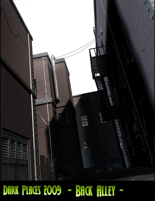 Dark Places: Back Alley 2k9 by: Stonemason, 3D Models by Daz 3D