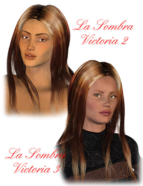 La Sombra Hair by: 3D Universe, 3D Models by Daz 3D
