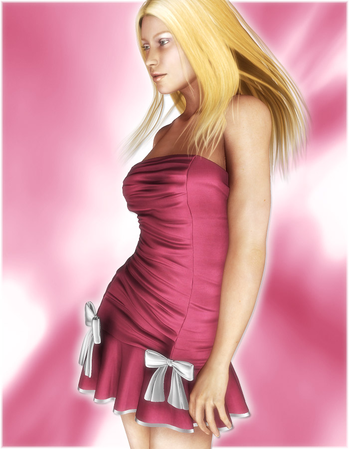 Sweetheart Dress for V4 by: EvilinnocenceRuntimeDNA, 3D Models by Daz 3D