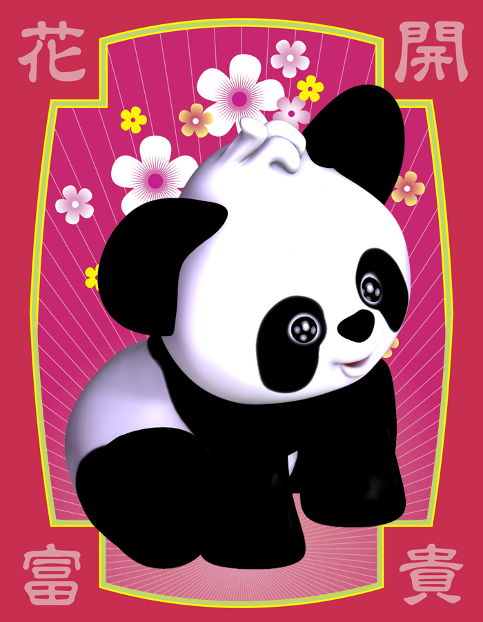 Toon Animals: Panda by: Lady LittlefoxRuntimeDNA, 3D Models by Daz 3D