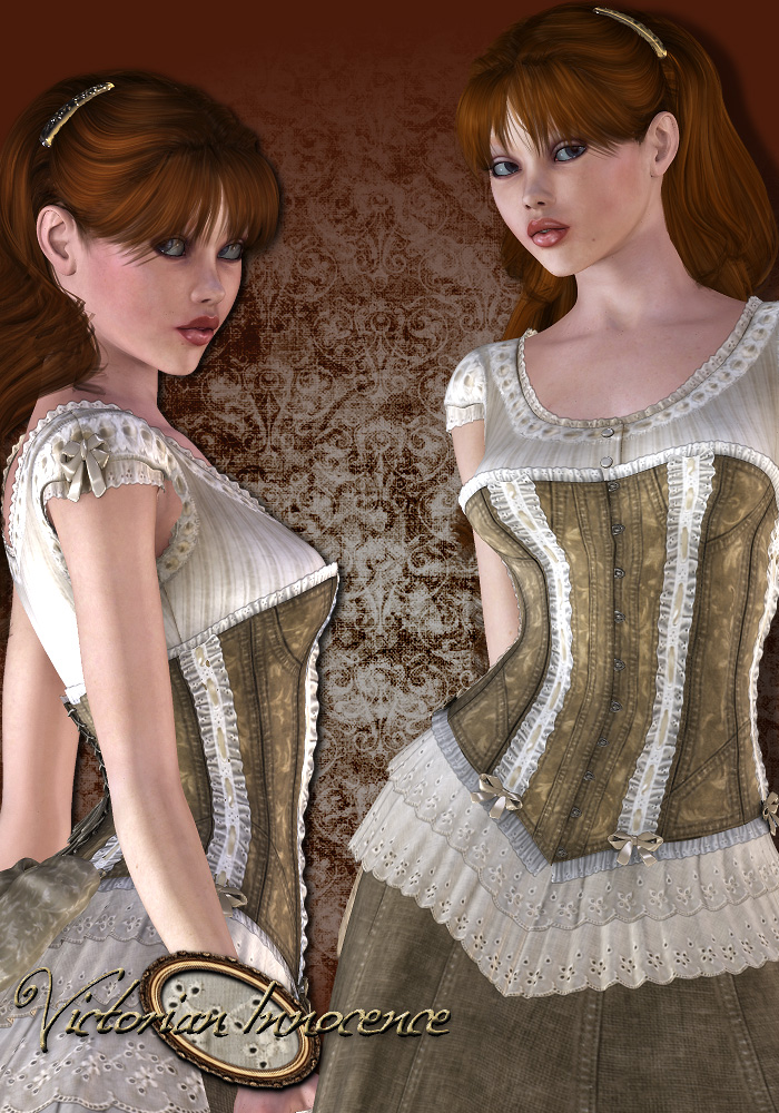 Victorian Innocence: Base Outfit by: Lady LittlefoxRuntimeDNA, 3D Models by Daz 3D