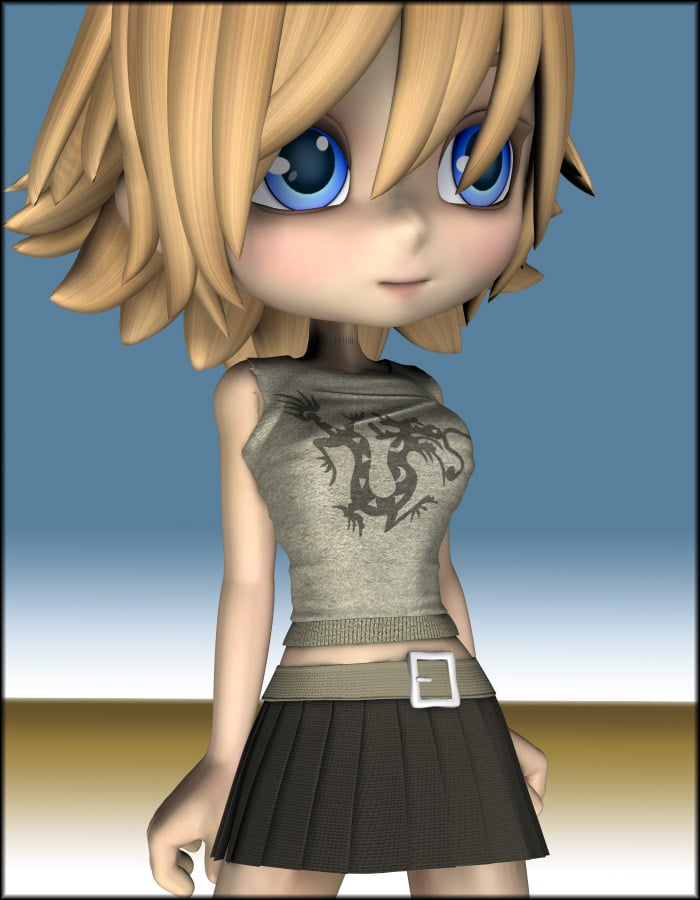 Dragon Shirt for Cookie by: EvilinnocenceRuntimeDNA, 3D Models by Daz 3D