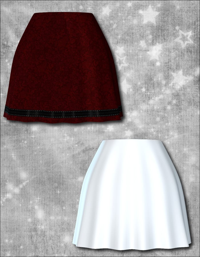 Secret Moon: Expansion Skirt by: , 3D Models by Daz 3D