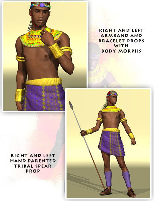 Tribal Clothing for David by: Lourdes, 3D Models by Daz 3D