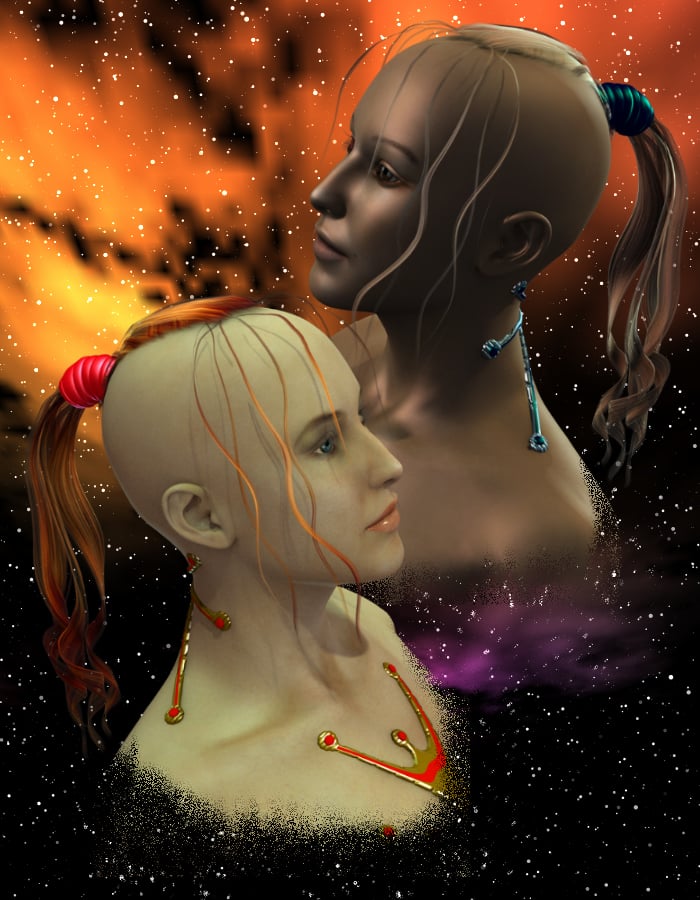 Wired Hair Revisited by: , 3D Models by Daz 3D