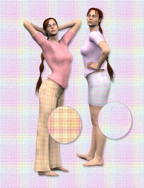 Pastels for V3/SP3 Clothing Pack by: Diane, 3D Models by Daz 3D