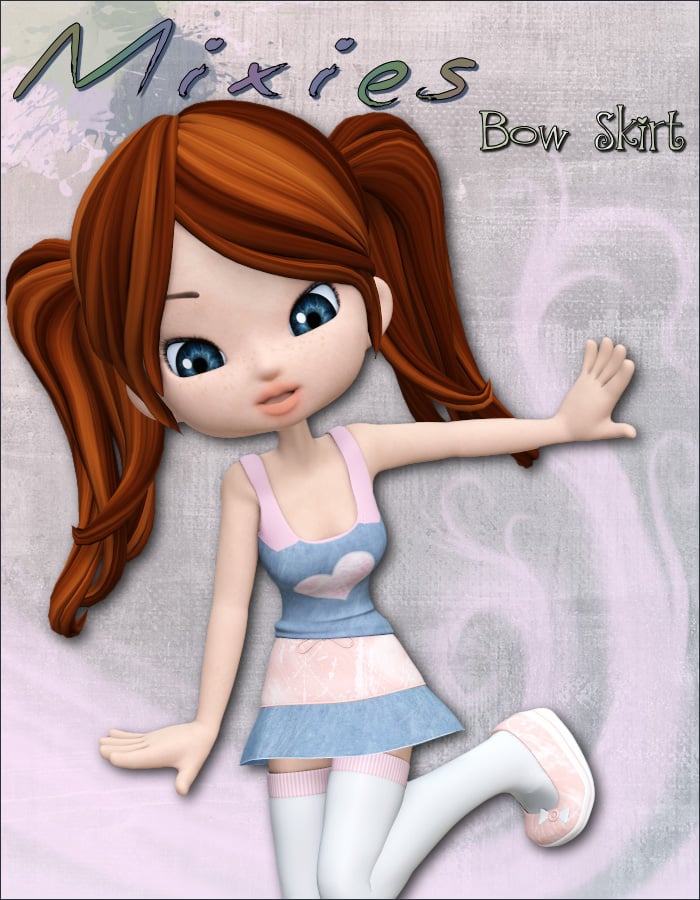 Mixies Bow Skirt Mixies Bow Skirt by: , 3D Models by Daz 3D