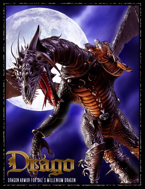 'Drago' for Millennium Dragon by: Ravnheart, 3D Models by Daz 3D