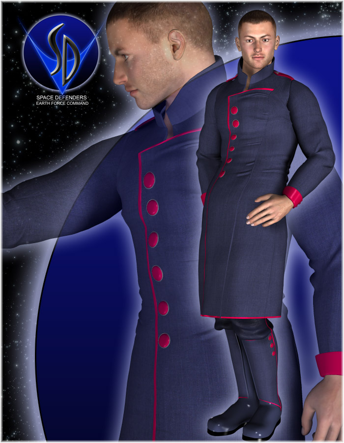 Space Defenders: Commander for M4 by: EvilinnocenceRuntimeDNA, 3D Models by Daz 3D