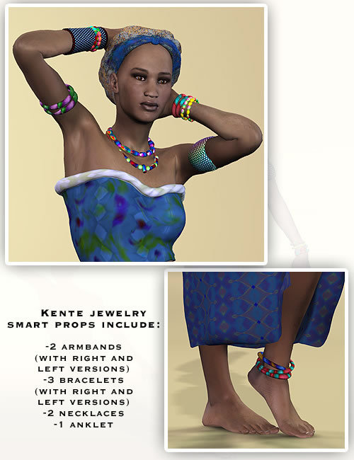 Kente Clothing for Stephanie 3.0 Petite by: Lourdes, 3D Models by Daz 3D