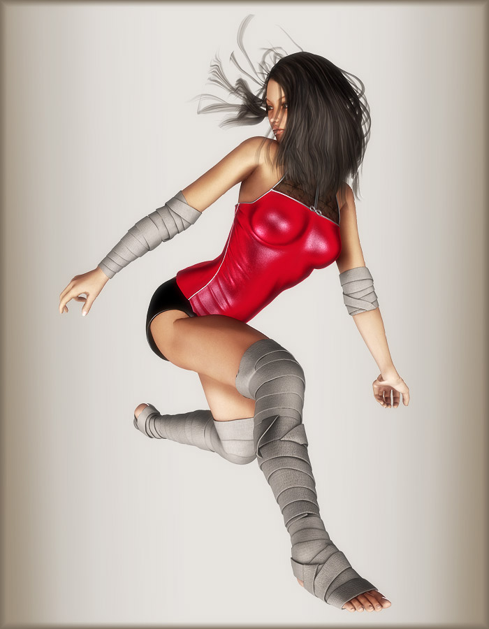 Knee Bandages for V4 by: EvilinnocenceRuntimeDNA, 3D Models by Daz 3D
