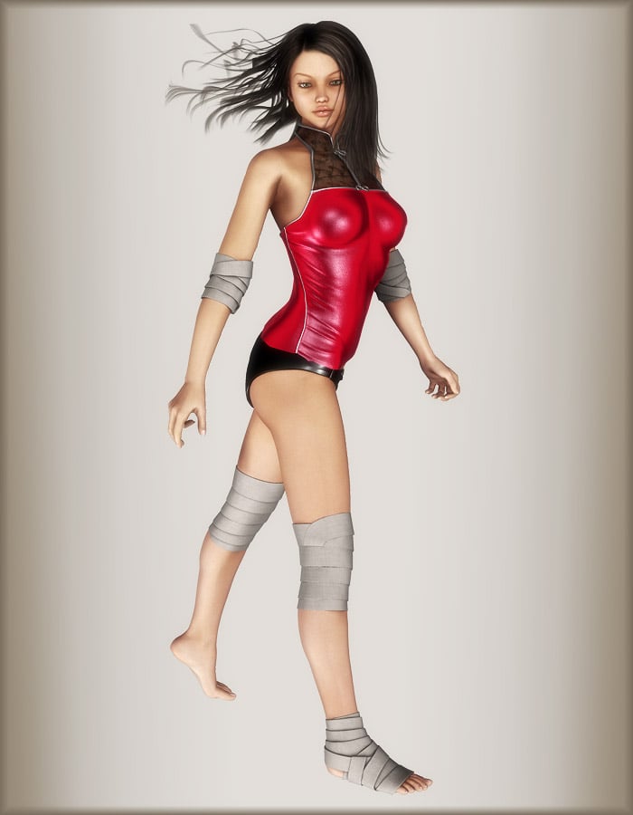Ankle Bandages for V4 by: EvilinnocenceRuntimeDNA, 3D Models by Daz 3D