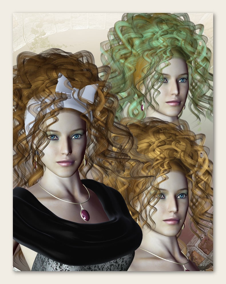 FREE Textures for Heartbeat Hair by: , 3D Models by Daz 3D
