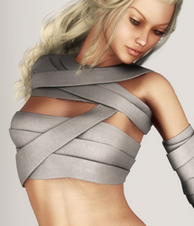 Torso Bandages for V4 by: EvilinnocenceRuntimeDNA, 3D Models by Daz 3D