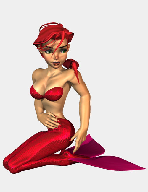 Mermaid Girl by: Jim Burton, 3D Models by Daz 3D