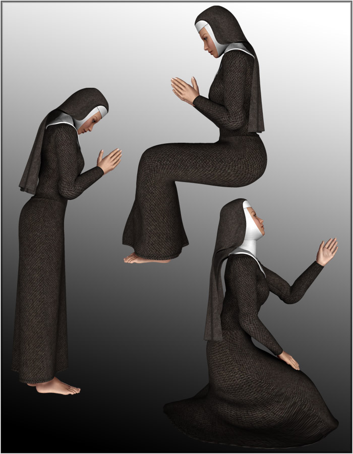 Like a Prayer Poses for V4 by: EvilinnocenceRuntimeDNA, 3D Models by Daz 3D