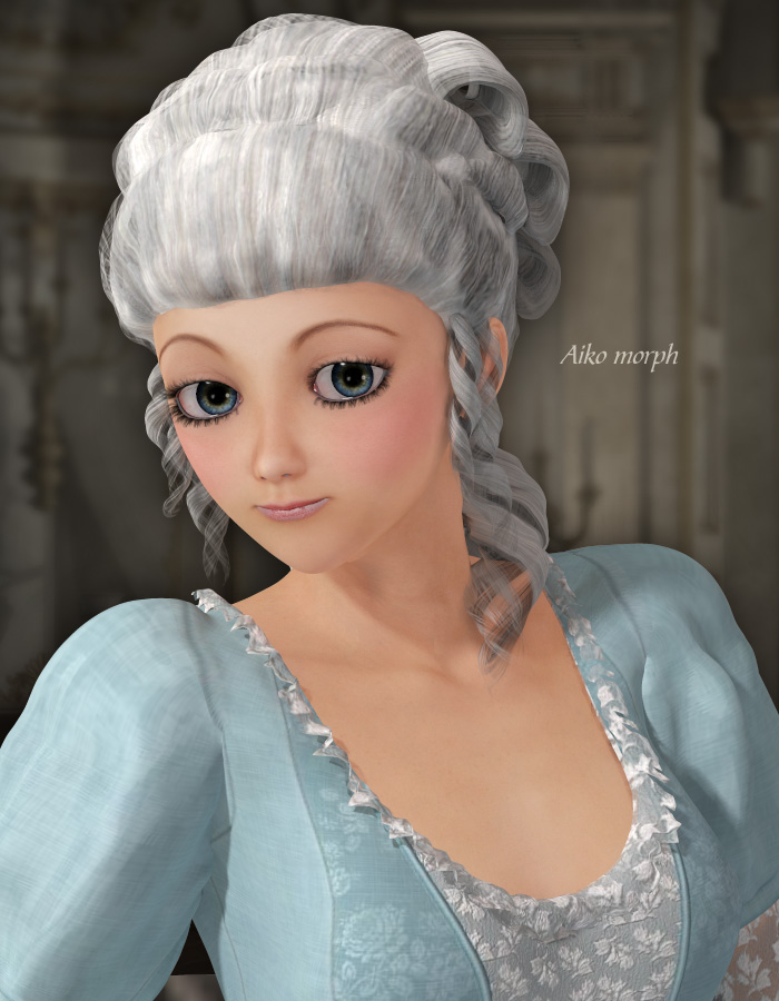 Rococo Hair for V4 by: eshaRuntimeDNA, 3D Models by Daz 3D