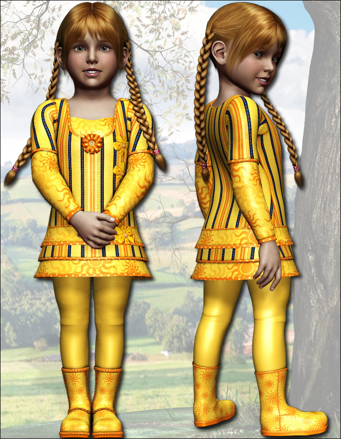 Kids 4 Tunic Dress Kids 4 Tunic Dress by: , 3D Models by Daz 3D