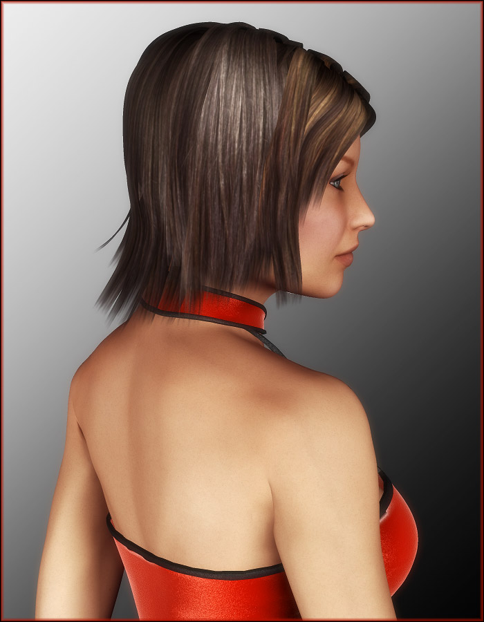 Short Hair for V4 by: EvilinnocenceRuntimeDNA, 3D Models by Daz 3D