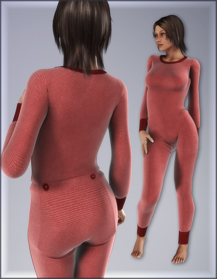 Long Underwear for V4 by: EvilinnocenceRuntimeDNA, 3D Models by Daz 3D