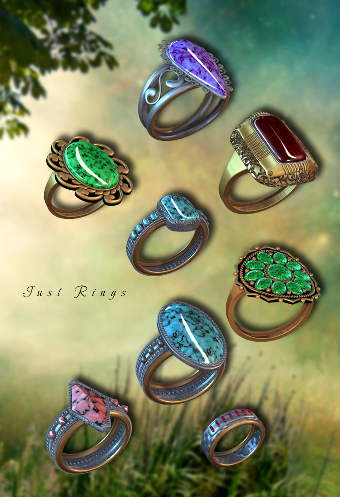 Just Rings by: inception8RuntimeDNA, 3D Models by Daz 3D