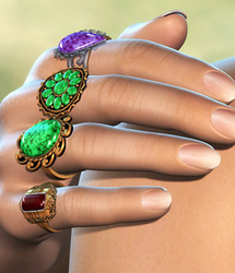 Just Rings by: inception8RuntimeDNA, 3D Models by Daz 3D