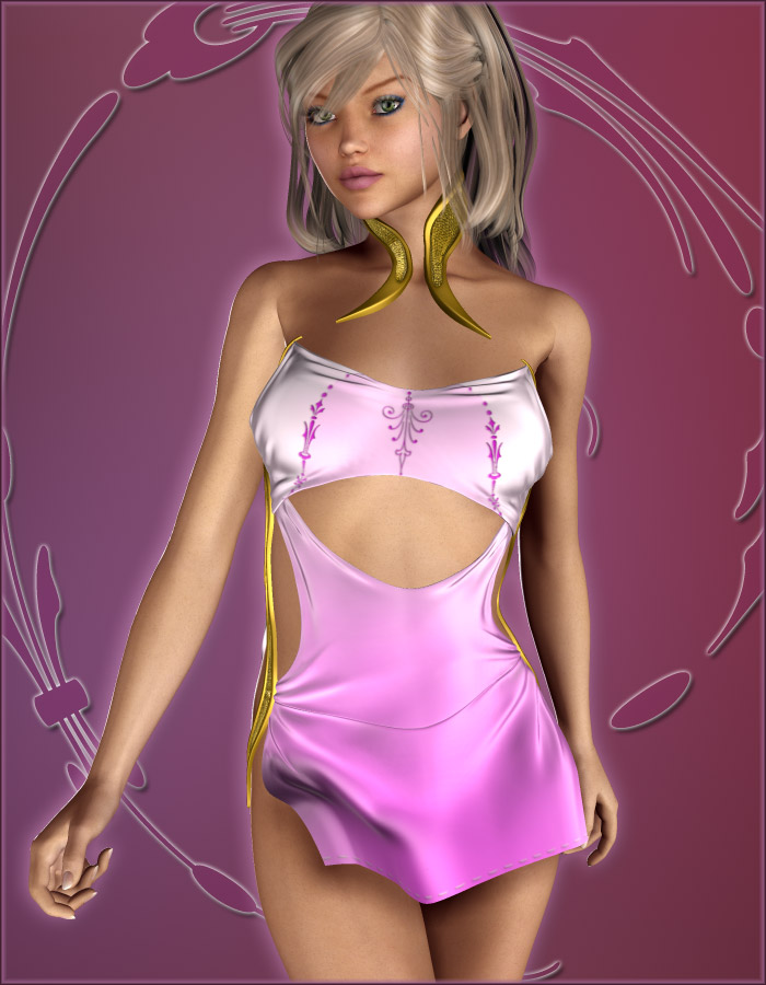 Theta Dress for V4 by: EvilinnocenceRuntimeDNA, 3D Models by Daz 3D