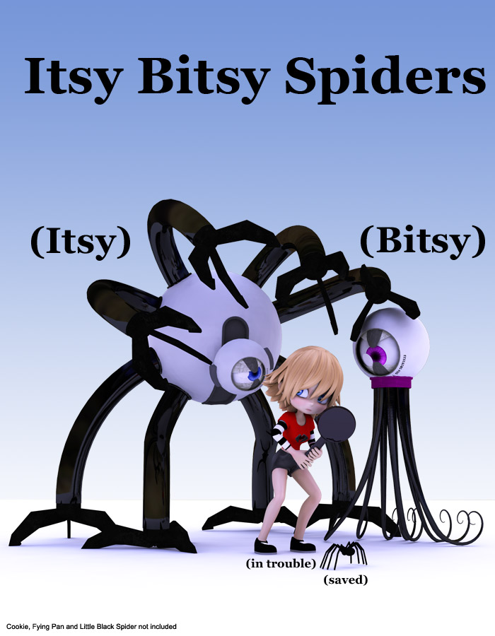 Itsy Bitsy Spiders by: EvilinnocenceRuntimeDNA, 3D Models by Daz 3D